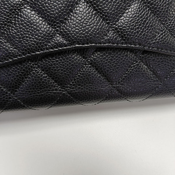 WOC Quilted Grained Calfskin Black