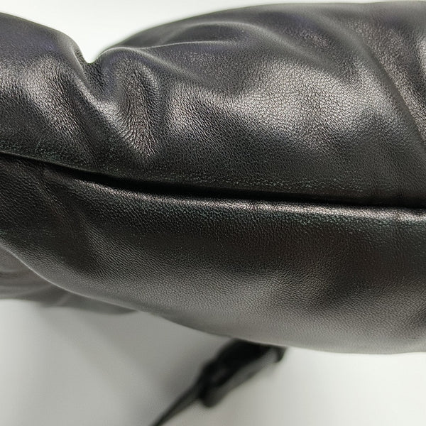 Quilted Leather Shoulder Bag Black