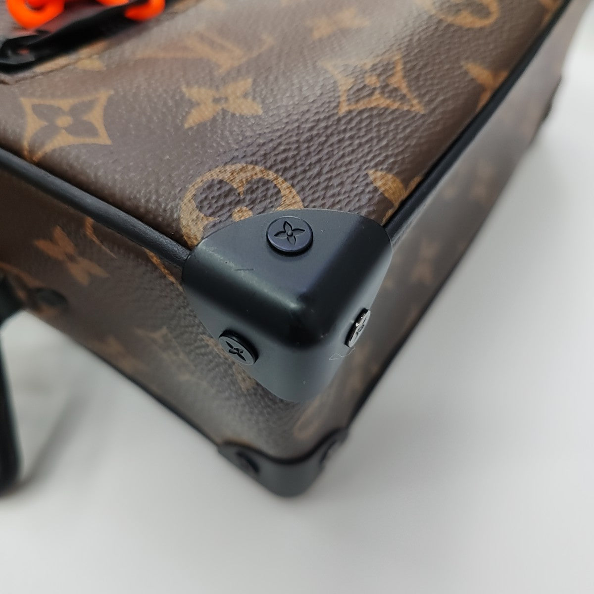 SOFT TRUNK Mini Monogram Coated Canvas Brown