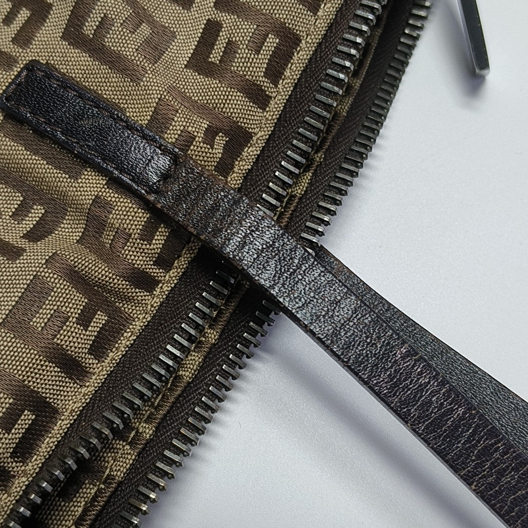 Canvas Top Handle Bag Brown