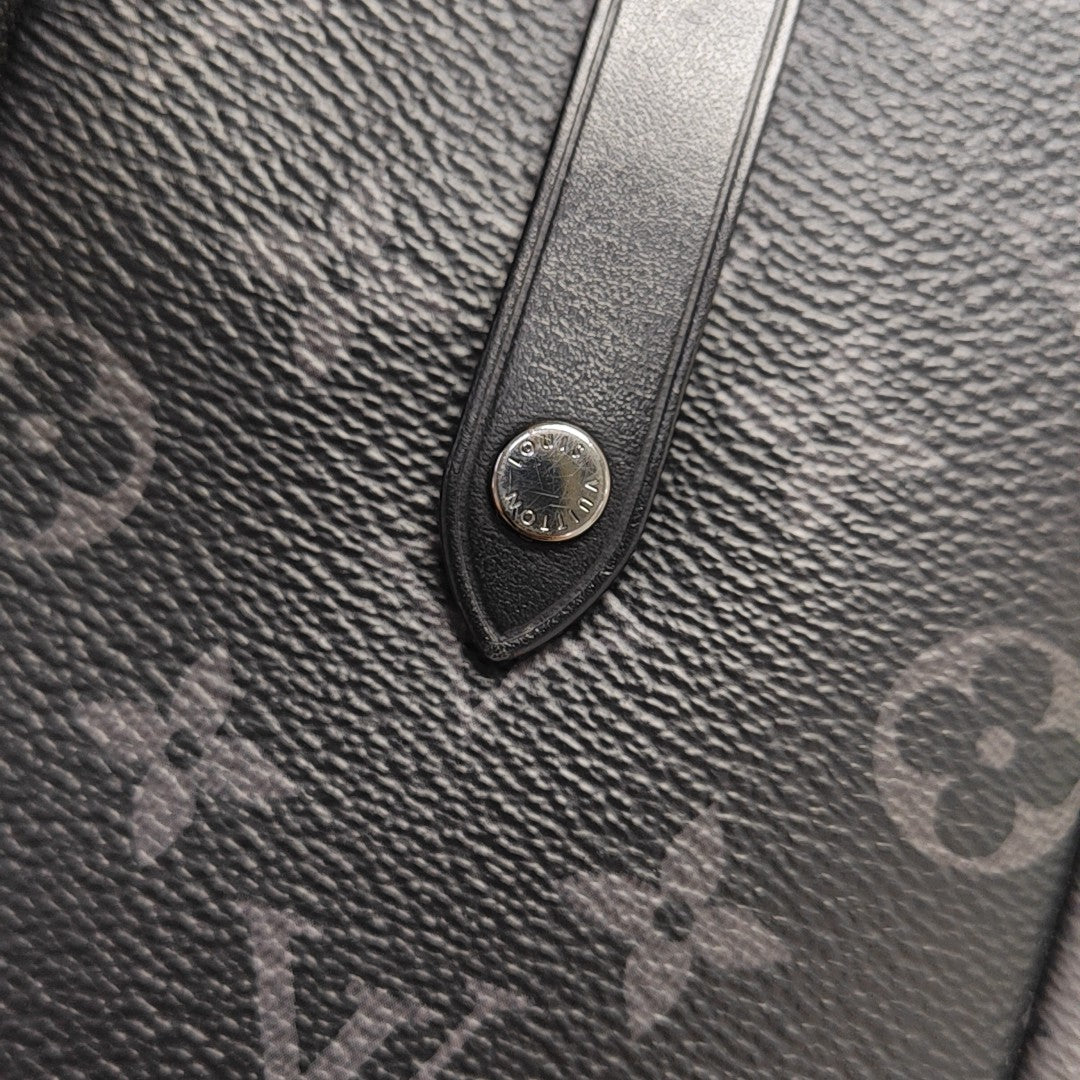 DOUBLE Monogram Coated Canvas Gray