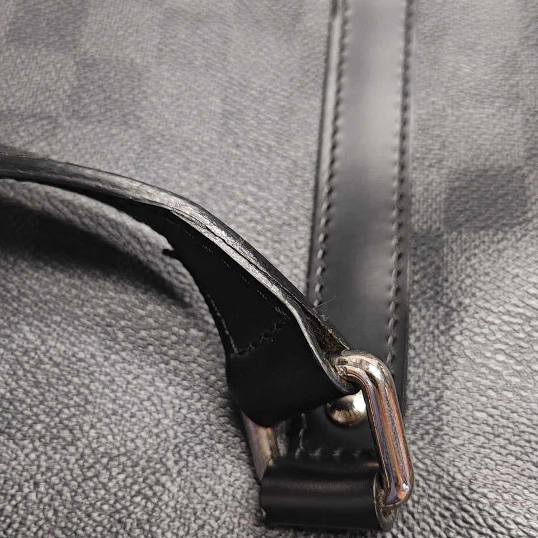 TADAO MM Damier Graphite Coated Canvas Gray