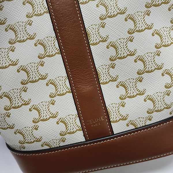 TRIOMPHE CANVAS Small Coated Canvas Beige