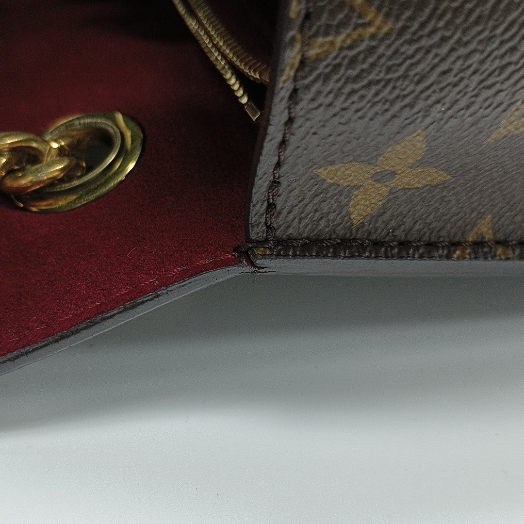 PASSY Monogram Coated Canvas Brown