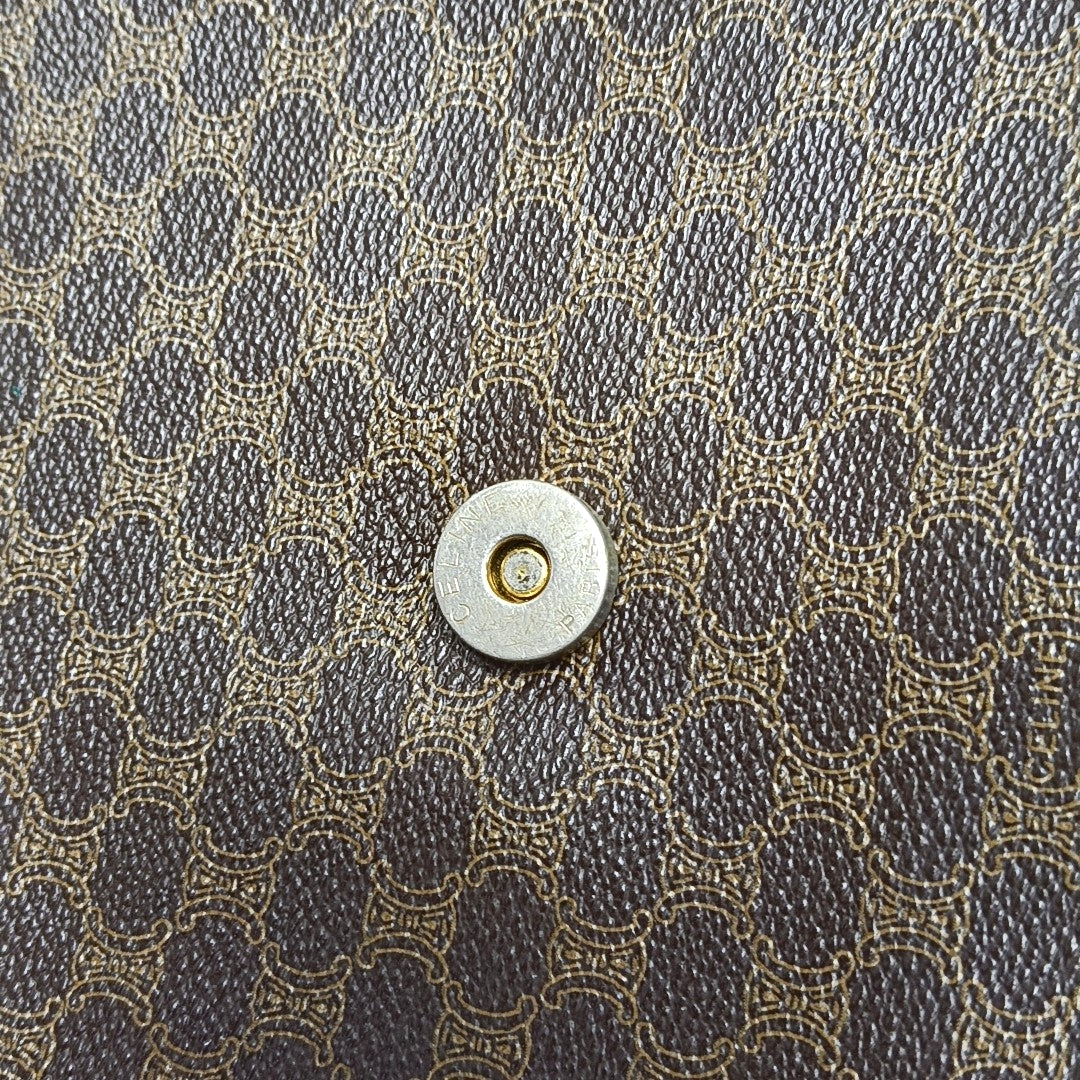 TRIOMPHE ROUND Coated Canvas Brown