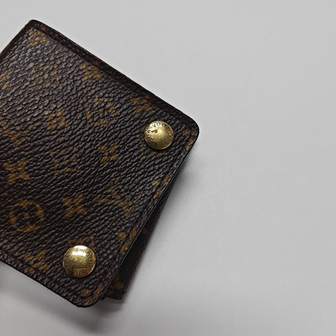 Monogram Coated Canvas Card Holder Brown
