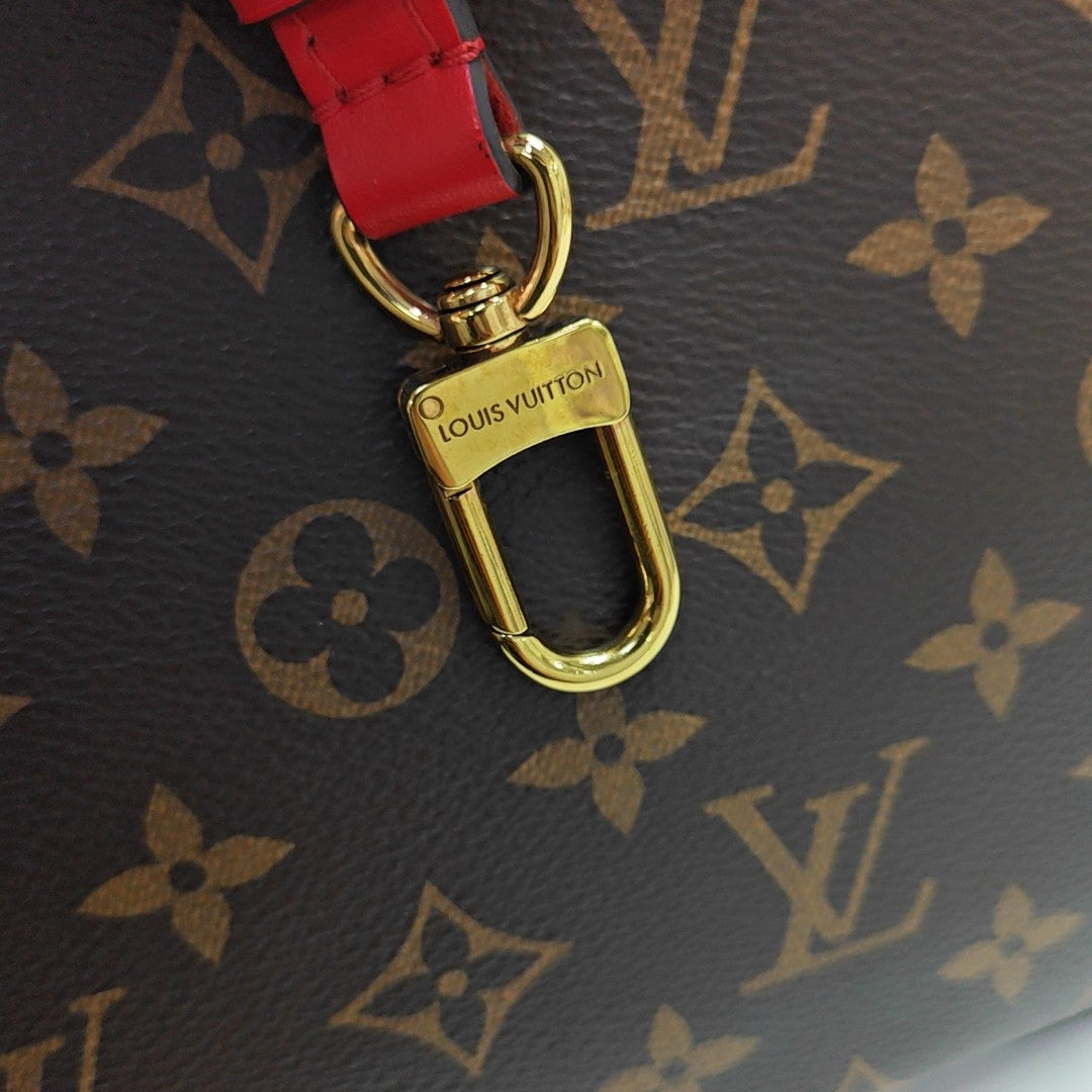 NÉONOÉ MM Monogram Coated Canvas Brown