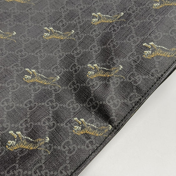 GG Supreme Monogram Coated Canvas Black