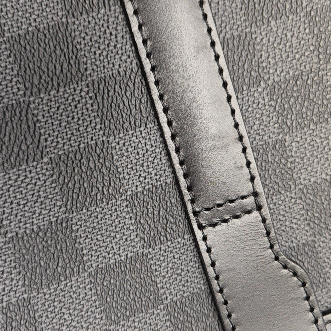 Damier Graphite Coated Canvas Shoulder Bag Gray