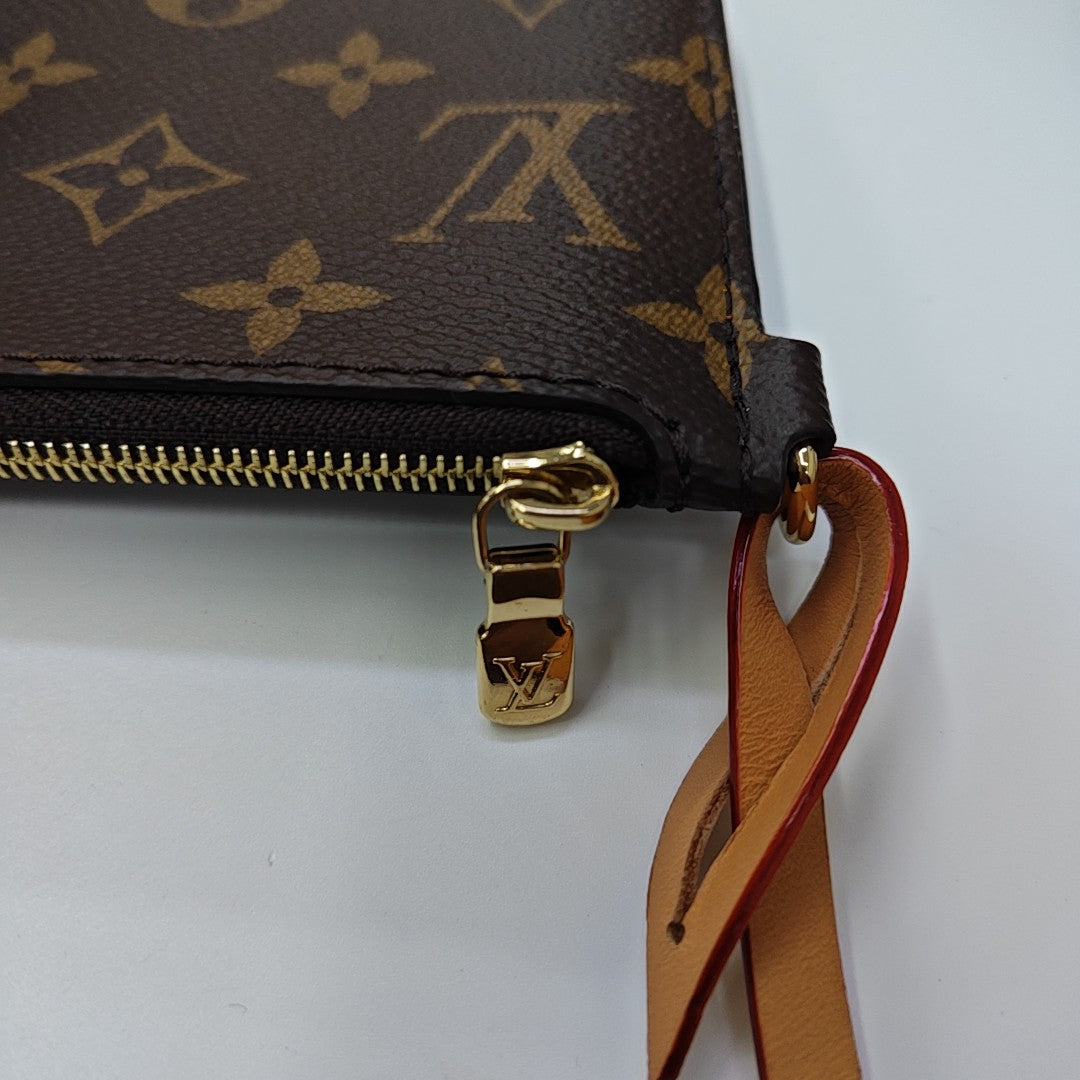 ALL IN Monogram Coated Canvas Brown