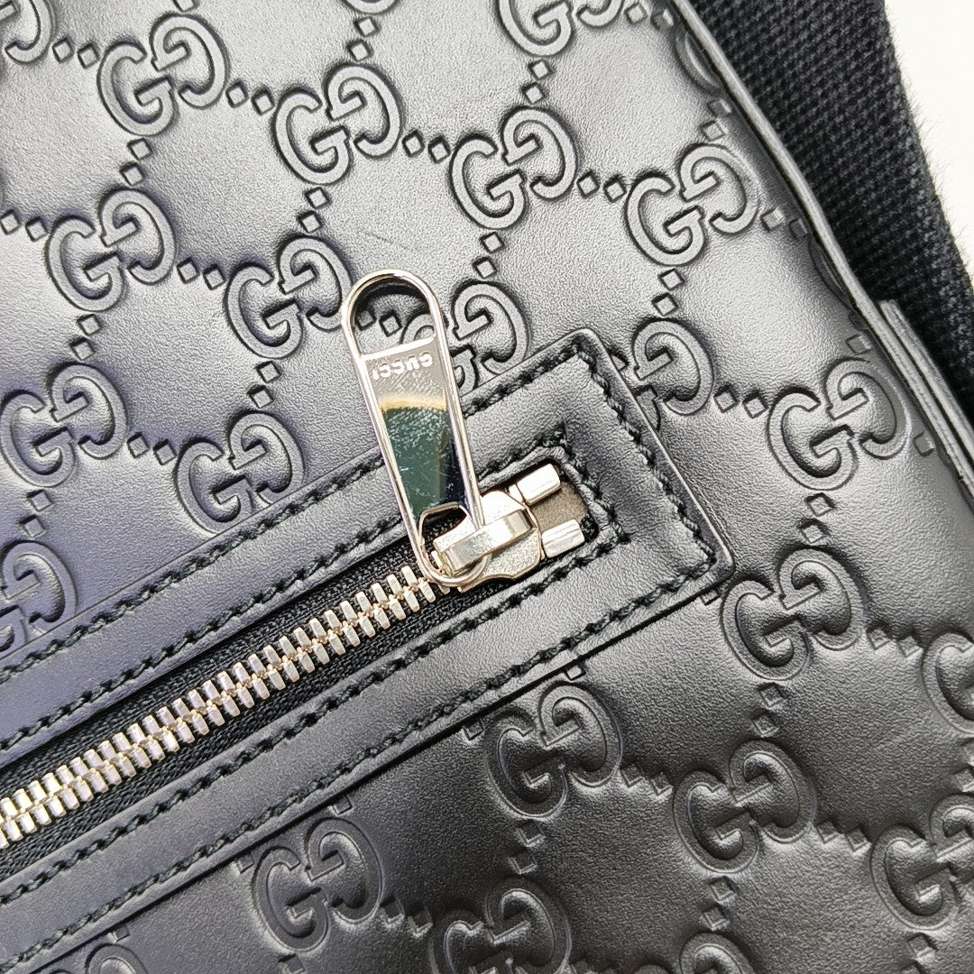 GG Imprime Monogram Calfskin Black