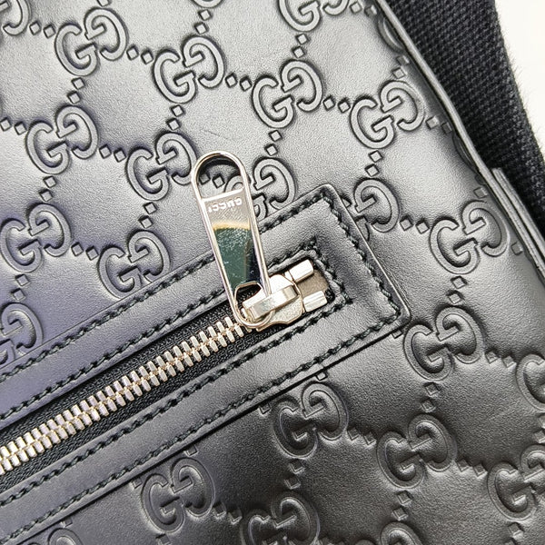 GG Imprime Monogram Calfskin Black