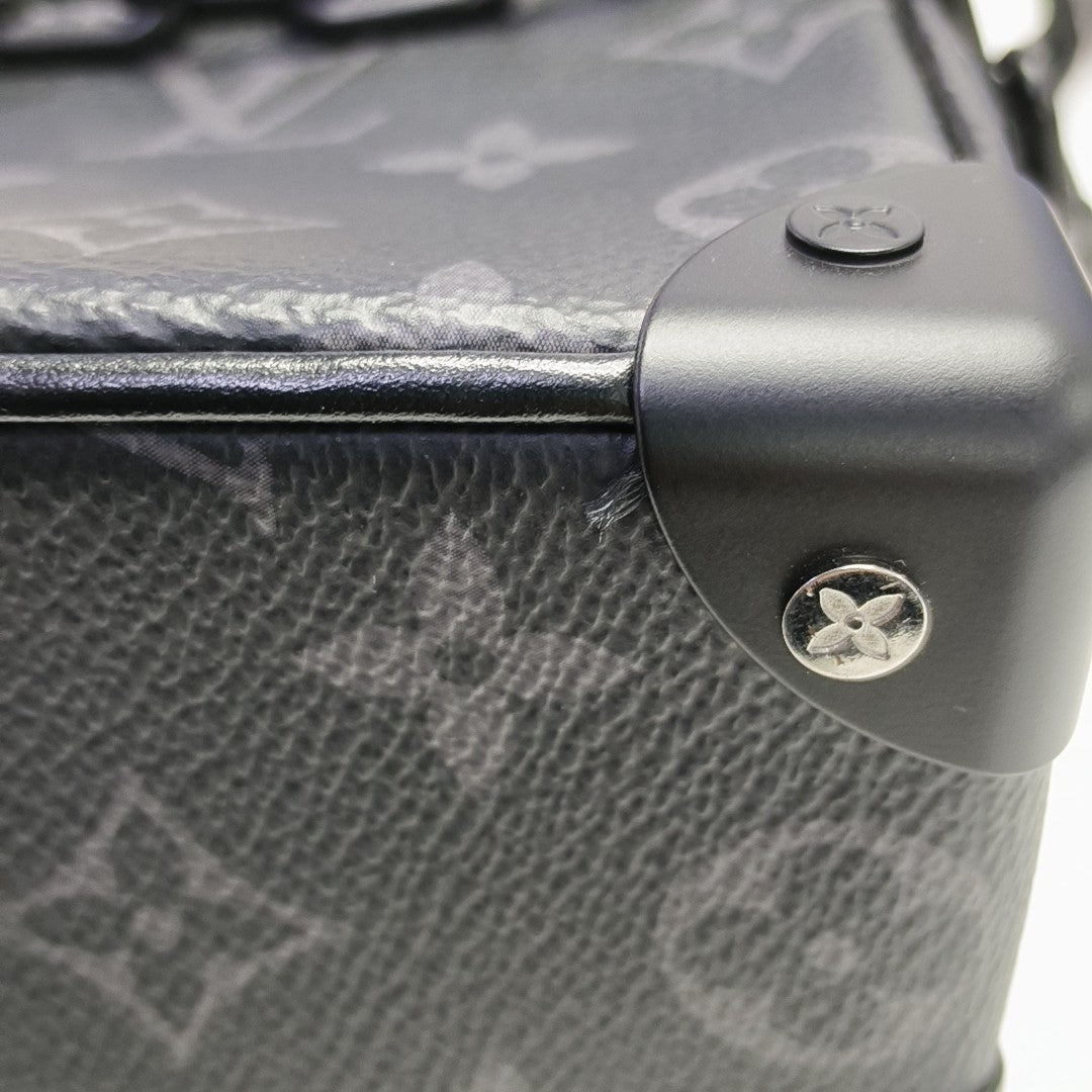 SOFT TRUNK Mini Monogram Coated Canvas Black