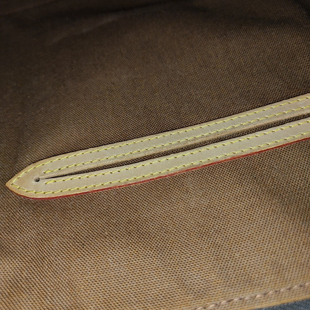 ALMA PM Monogram Coated Canvas Brown