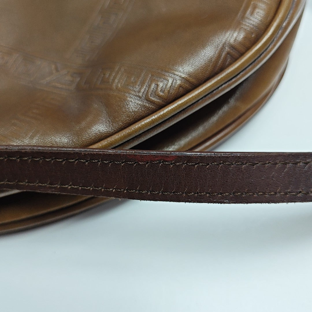 Calfskin Shoulder Bag Brown