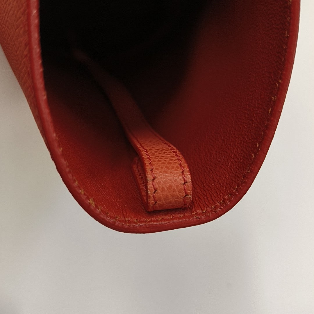 VERTICAL CABAS Small Calfskin Red