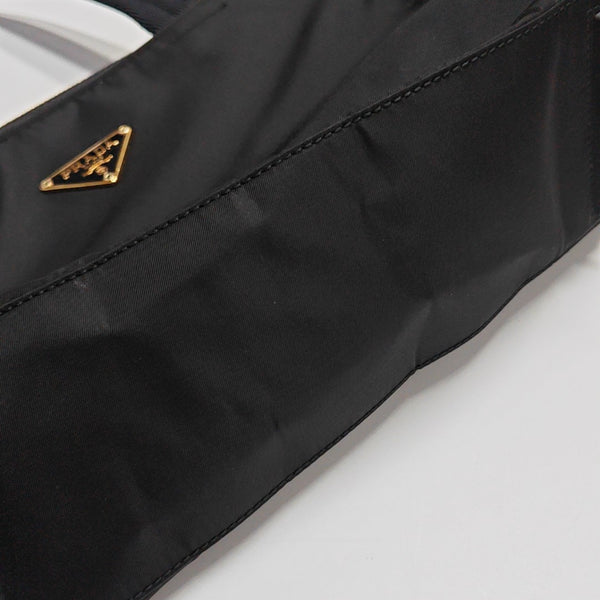Nylon Top Handle Bag Black