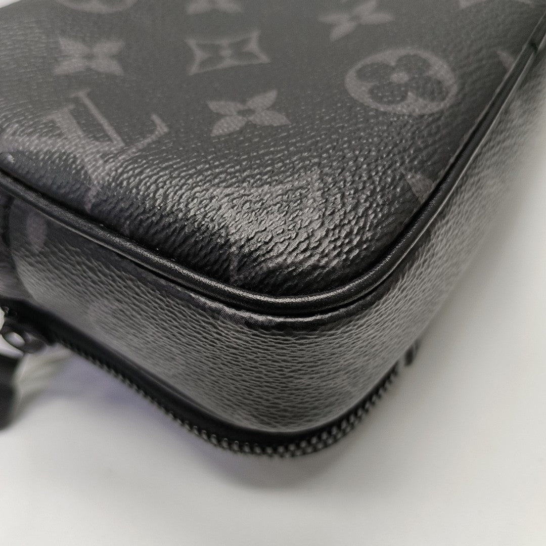 ALPHA Nano Monogram Coated Canvas Black