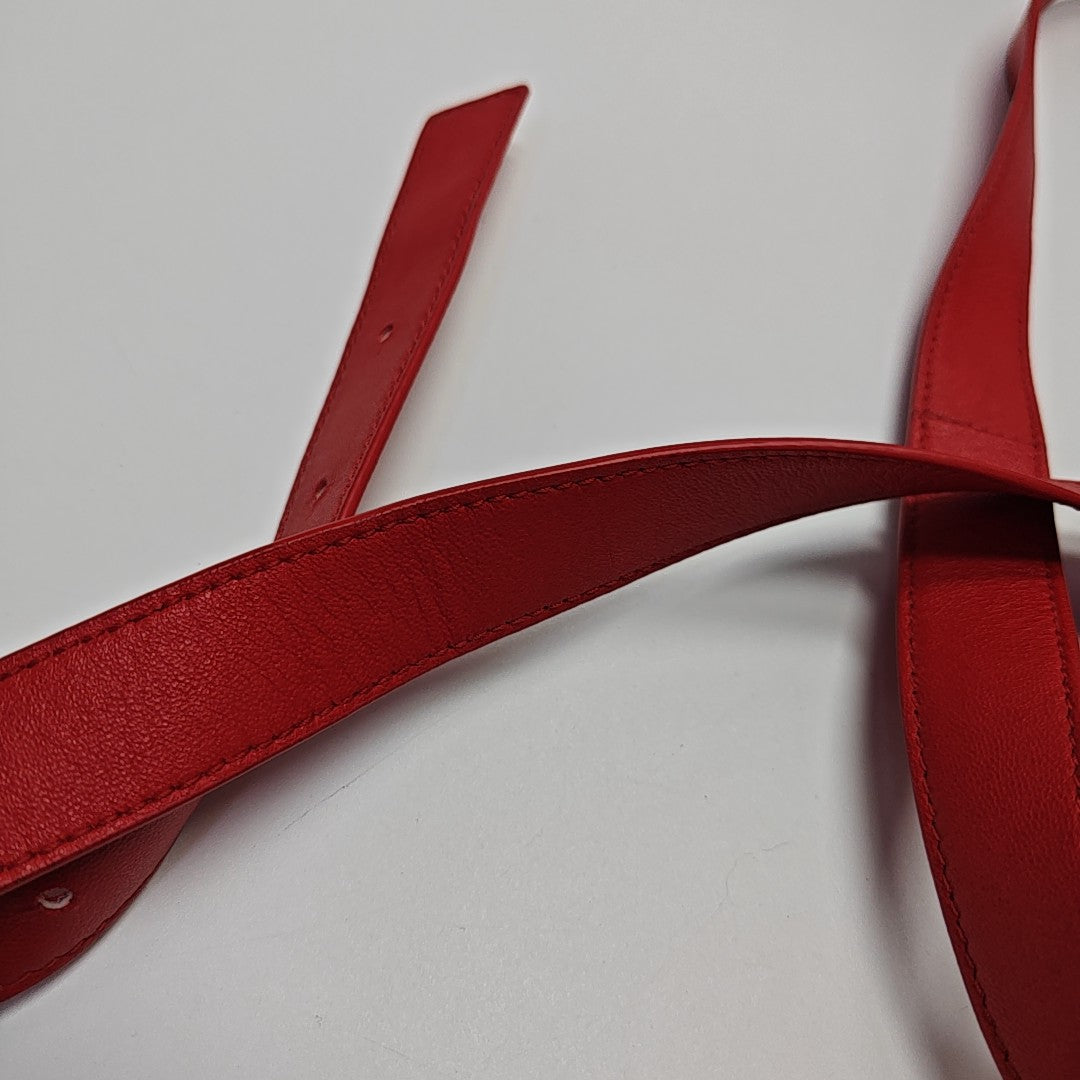 The Clip Calfskin Red