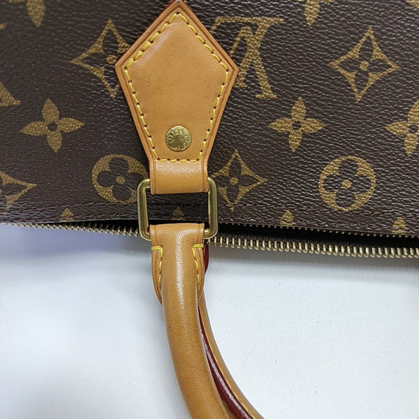 SPEEDY 30 Monogram Coated Canvas Brown