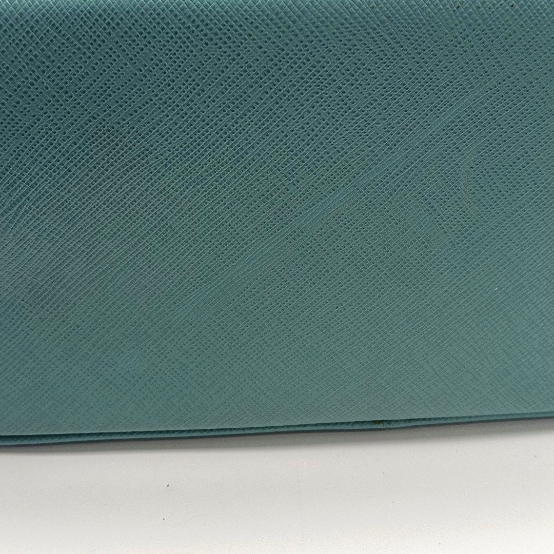 Authenticated pre-owned  Promenade Saffiano Calfskin Blue - Shoulder Bag at Looply