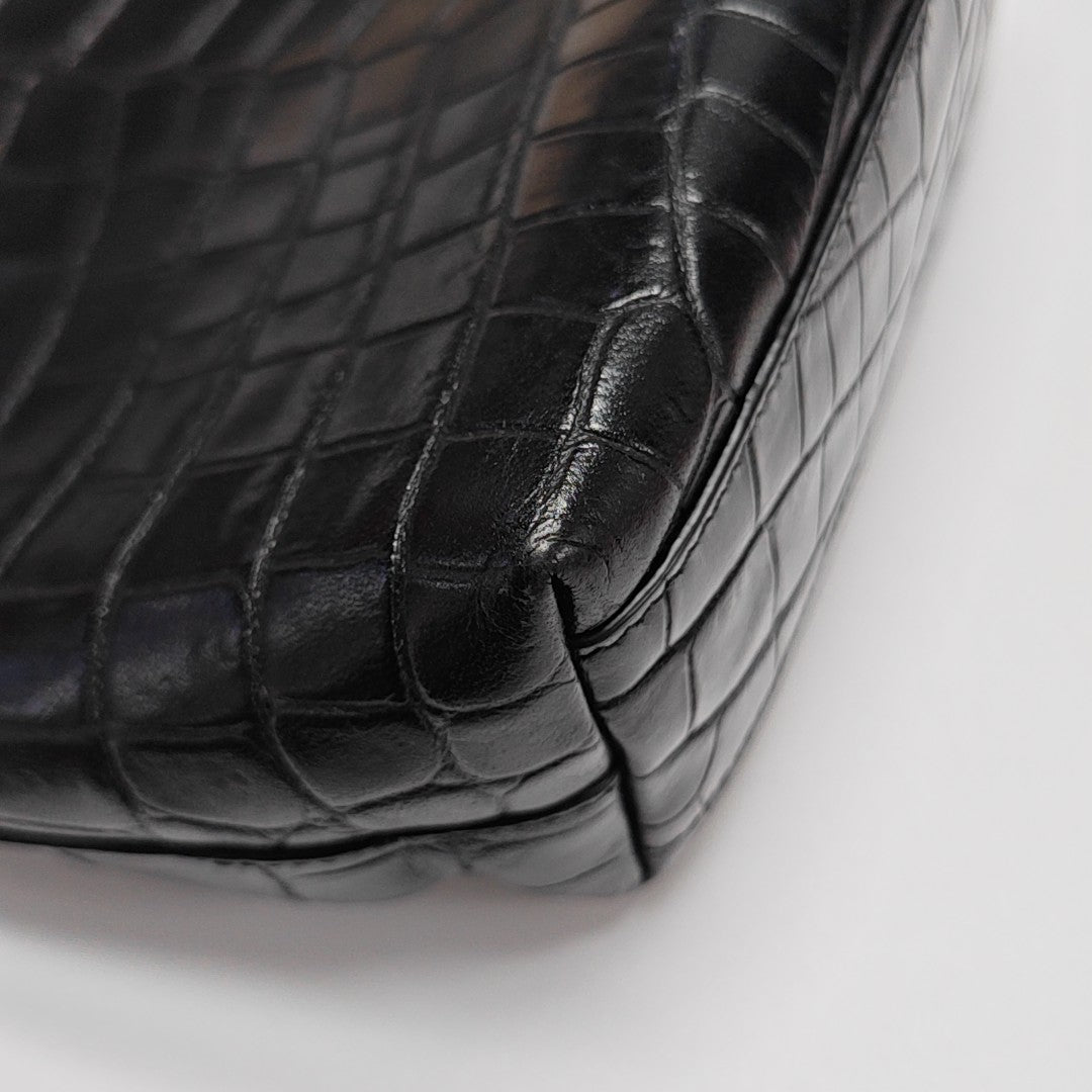 Calfskin Shoulder Bag Black