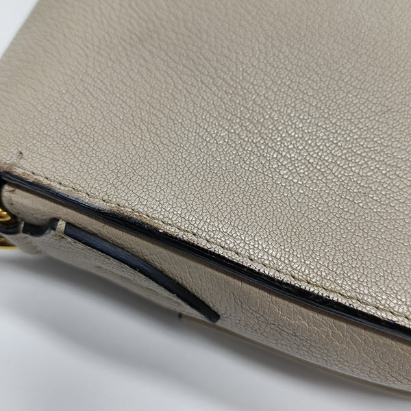 Square Stone Calfskin Beige