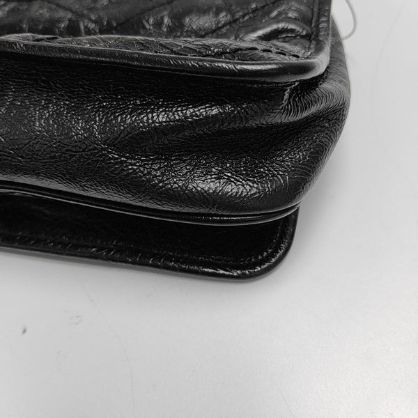 Authenticated pre-owned  NIKI Mini Chevron, Quilted Calfskin Black - Crossbody Bag at Looply