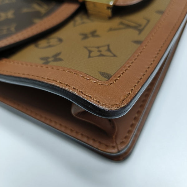 DAUPHINE MM Monogram Coated Canvas Brown