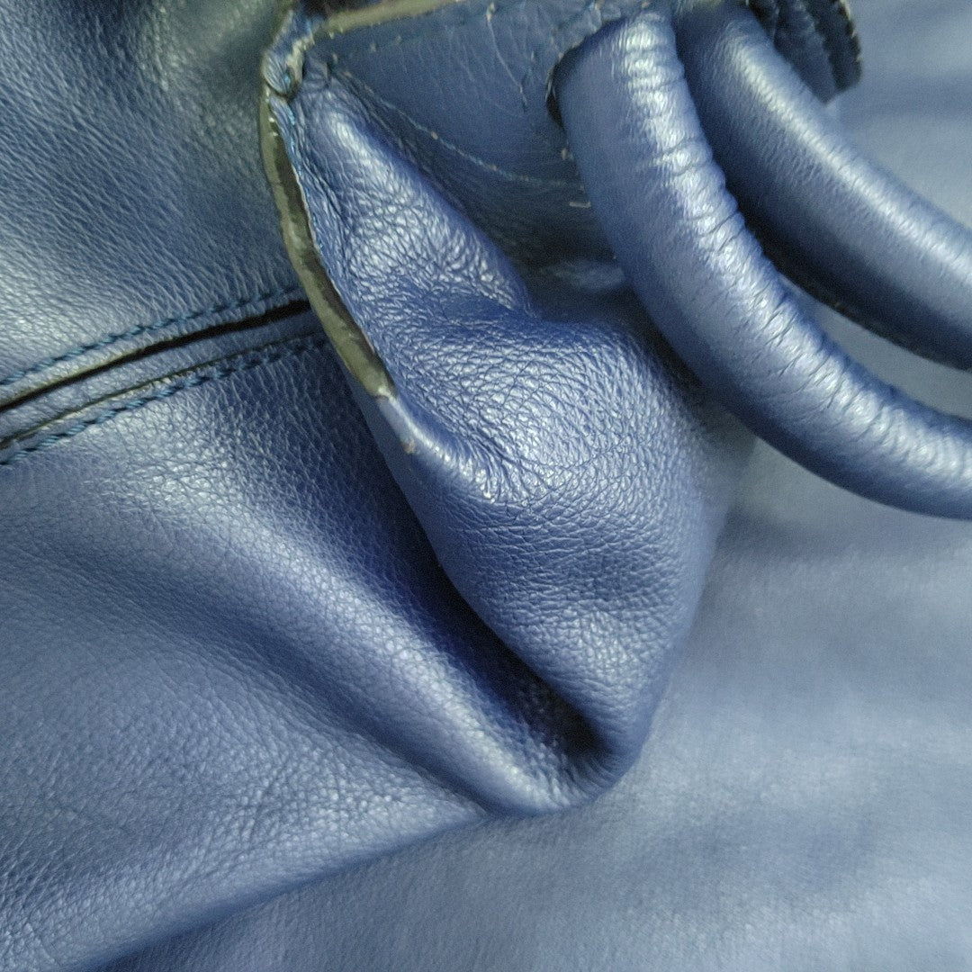 Calfskin Backpack Blue
