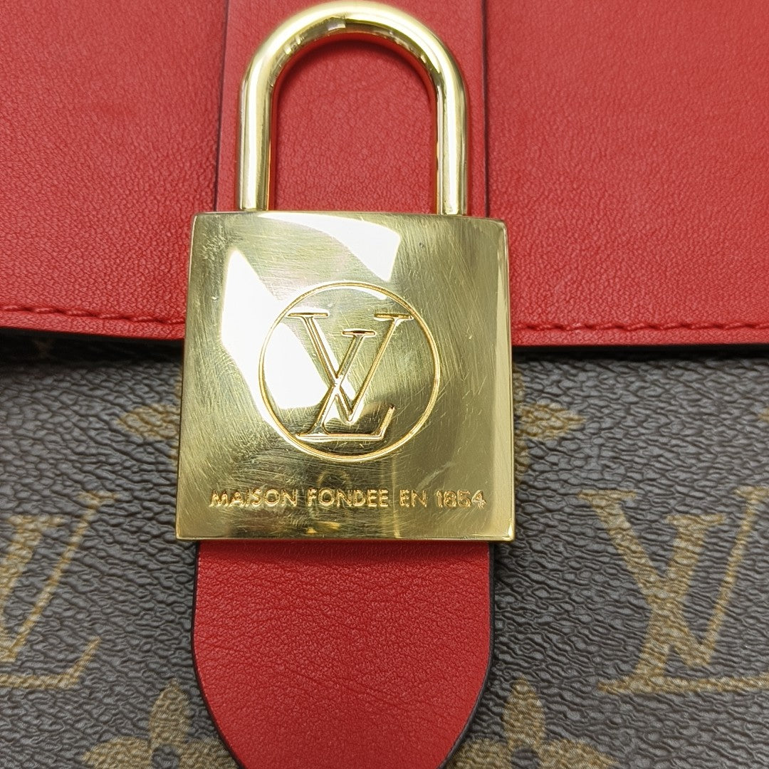 LOCKY BB Monogram Coated Canvas Red