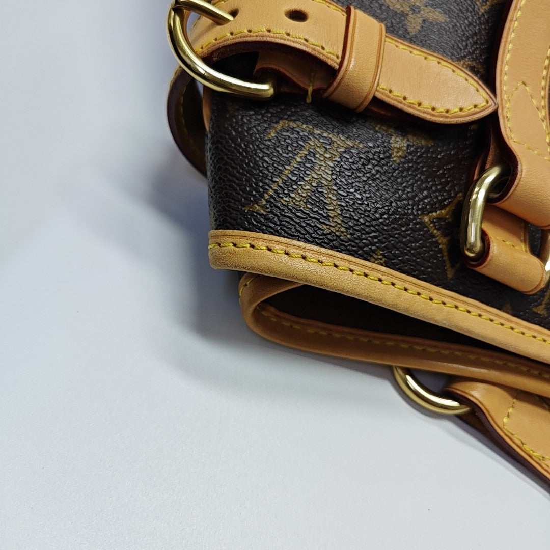 BATIGNOLLES MM Monogram Coated Canvas Brown