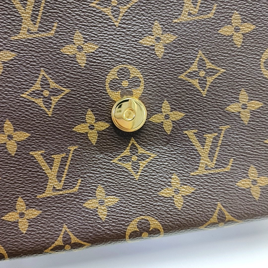 LOCKY BB Monogram Coated Canvas Brown