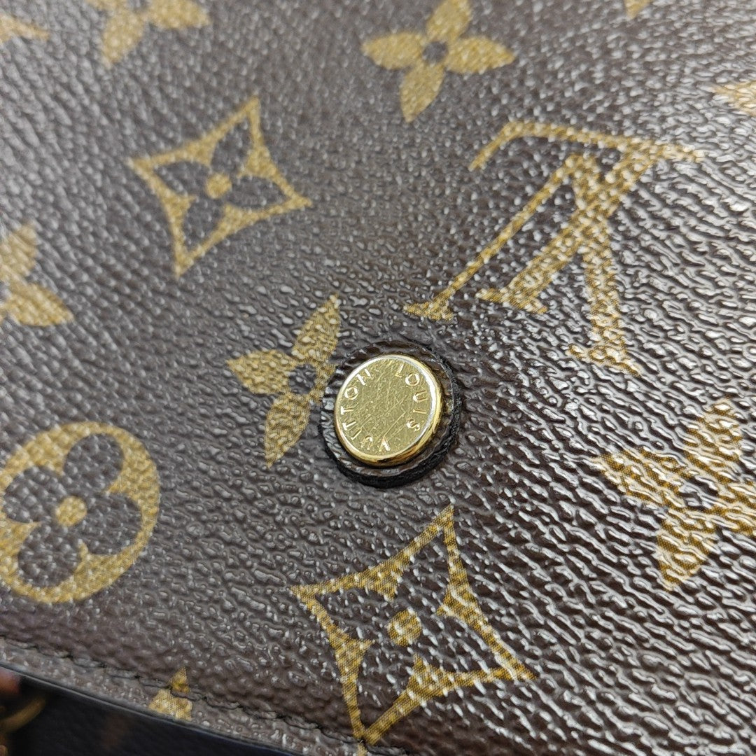 MONTAIGNE Monogram Coated Canvas Brown