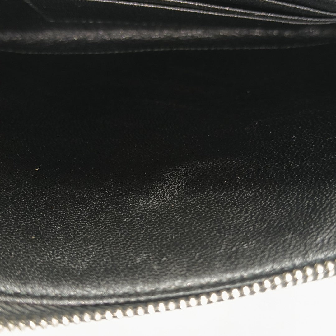 Saffiano Calfskin Clutch Black
