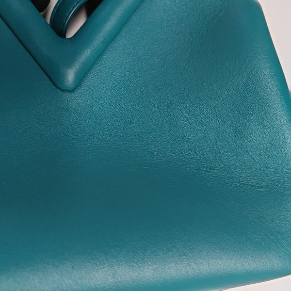 Point Quilted Calfskin Blue