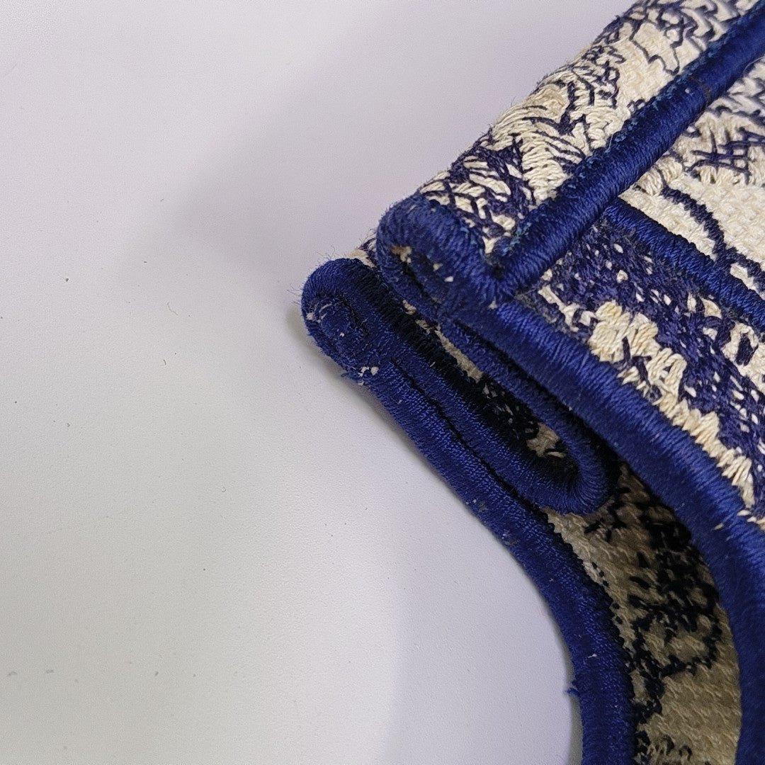 Book Tote Mini Fabric Blue