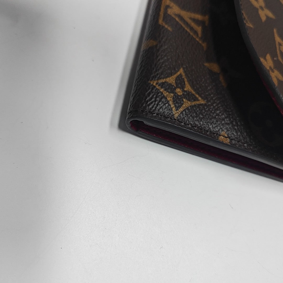 EMILIE Monogram Coated Canvas Brown Wallet