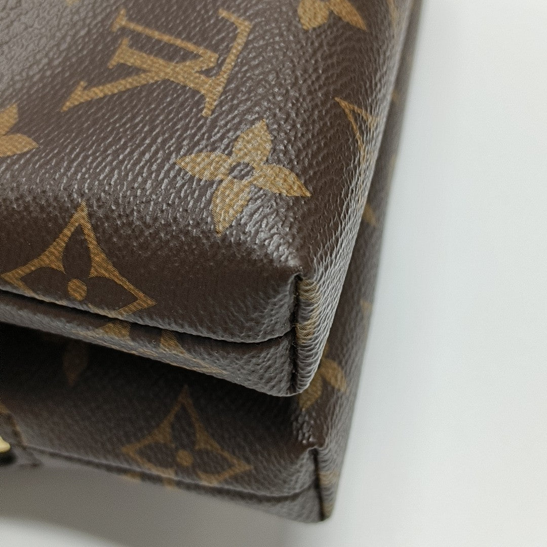 BE ALMA Monogram Coated Canvas Brown