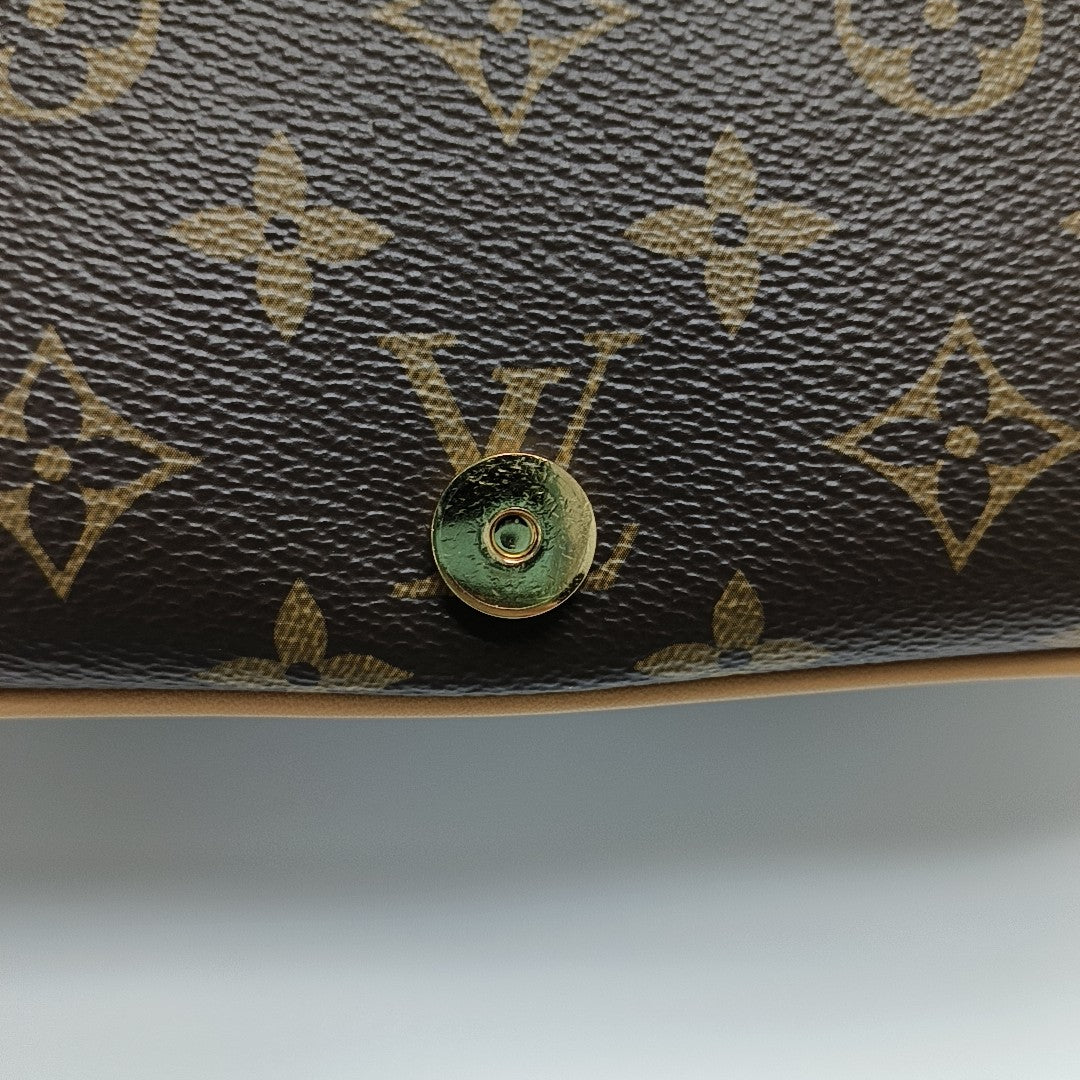DIANE Monogram Coated Canvas Brown
