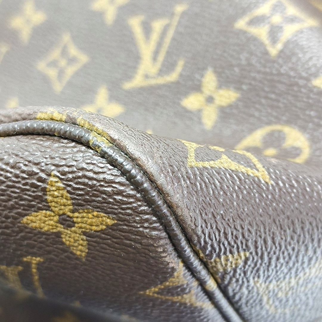 NEVERFULL MM Monogram Coated Canvas Brown