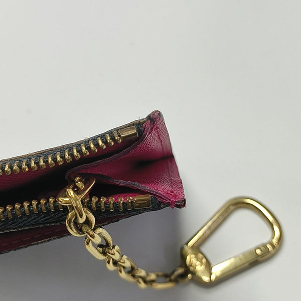 LV × TM Monogram Coated Canvas Coin Purse Black