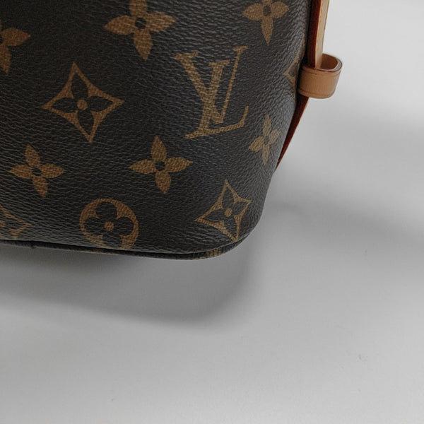 ALL IN BB Monogram Coated Canvas Brown