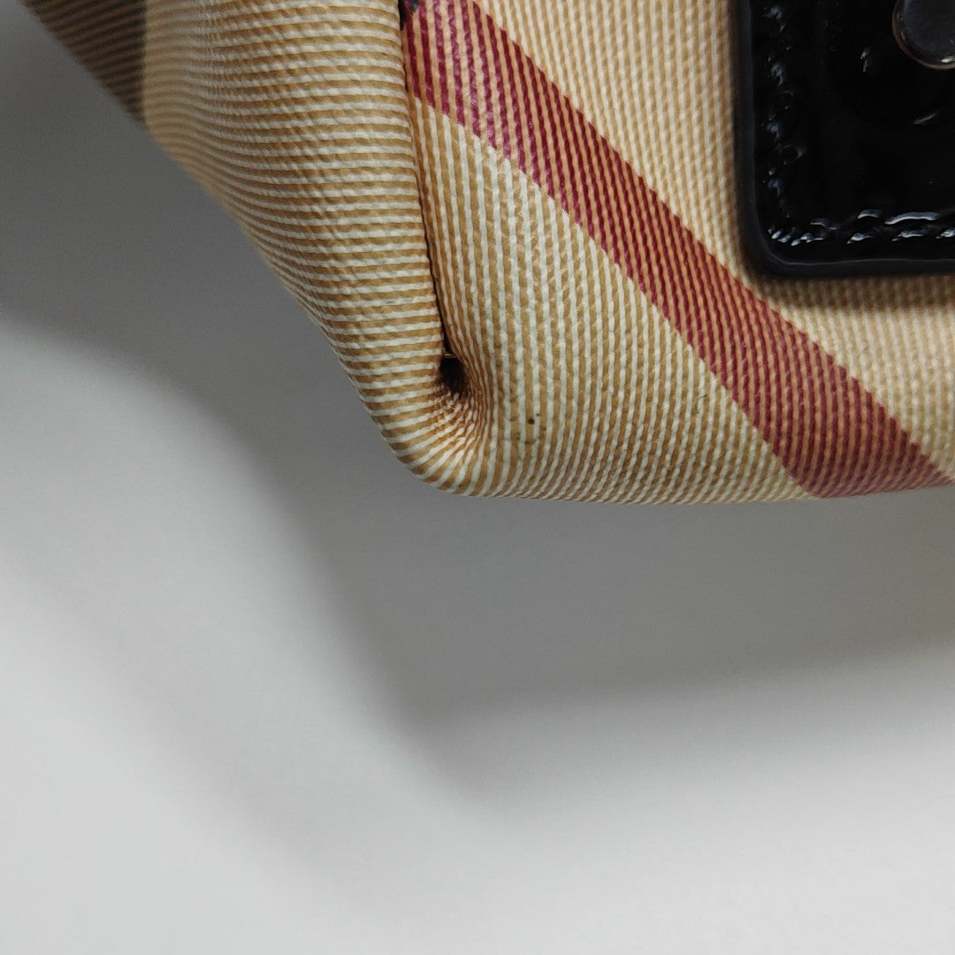 Coated Canvas Tote Bag Beige