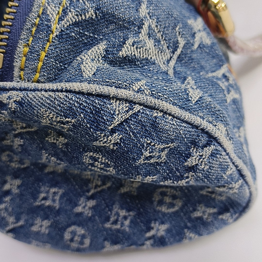 PAPILLON 26 Monogram Denim Blue