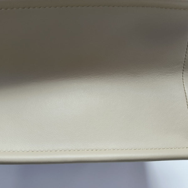 Book Tote Small Quilted Calfskin Beige