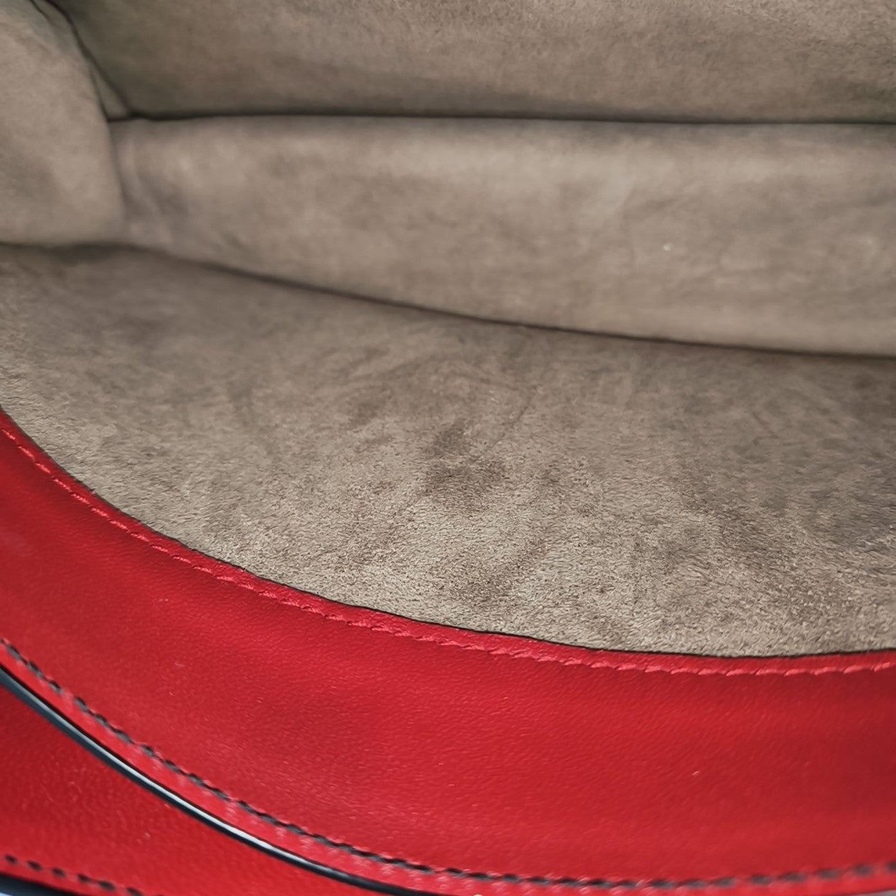Calfskin Shoulder Bag Red
