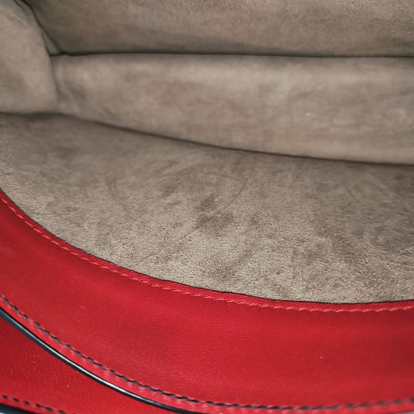 Calfskin Shoulder Bag Red