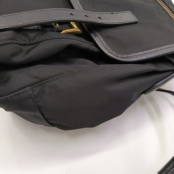 Nylon Shoulder Bag Black