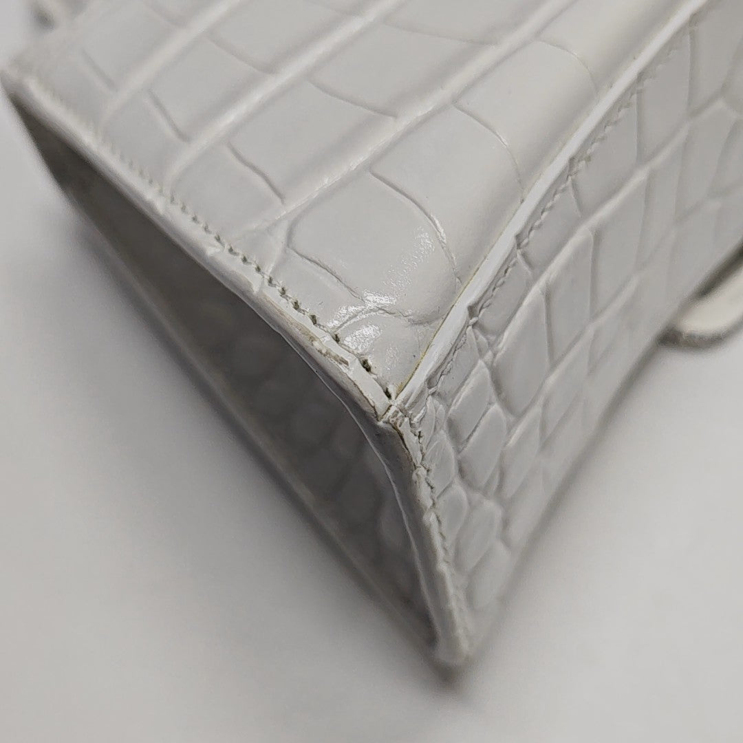 Hourglass Small Calfskin White